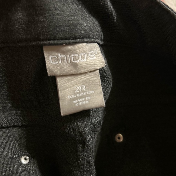 Chico's Women's Charcoal Chinos - Picture 3 of 3